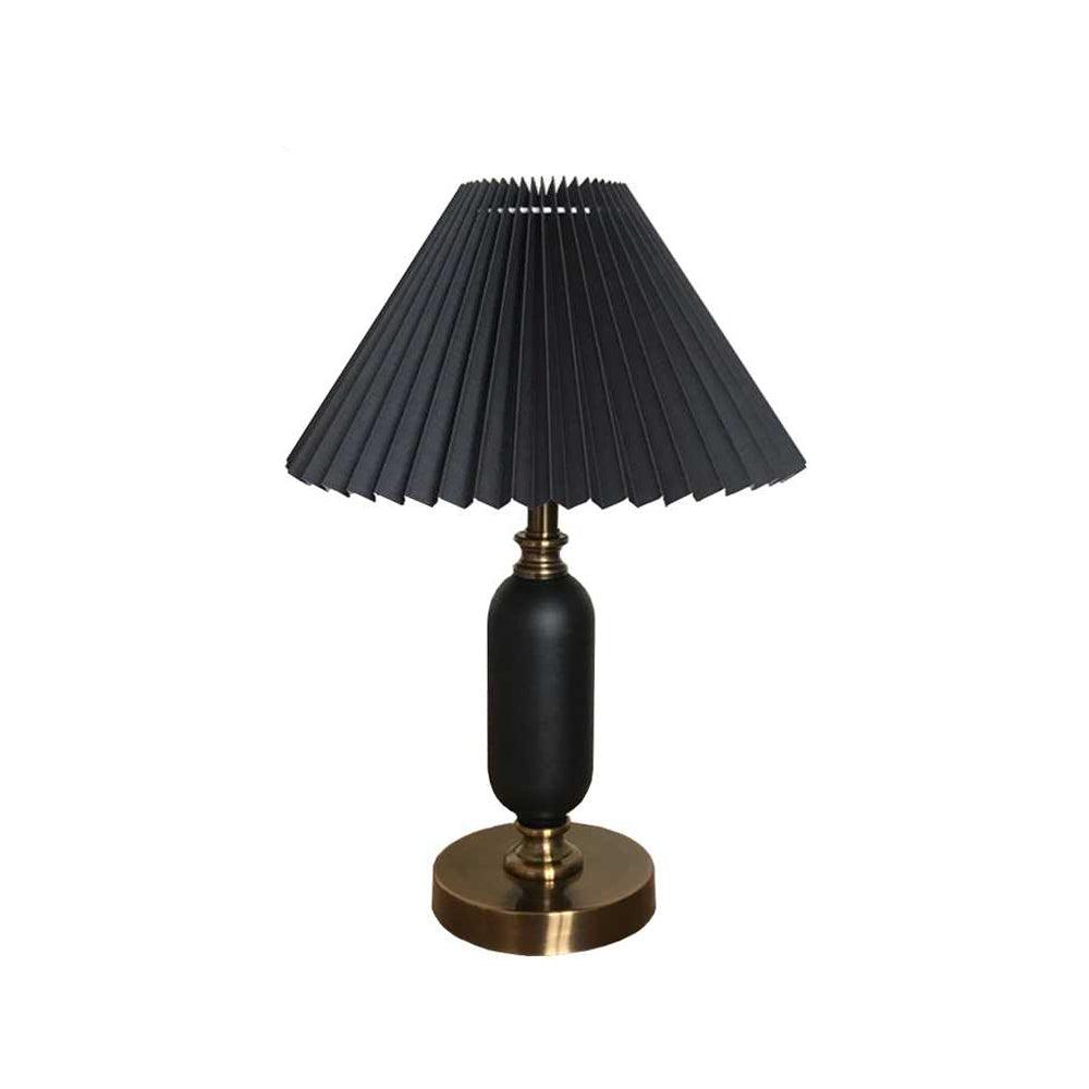 Lampe de Table Tissu Plissé