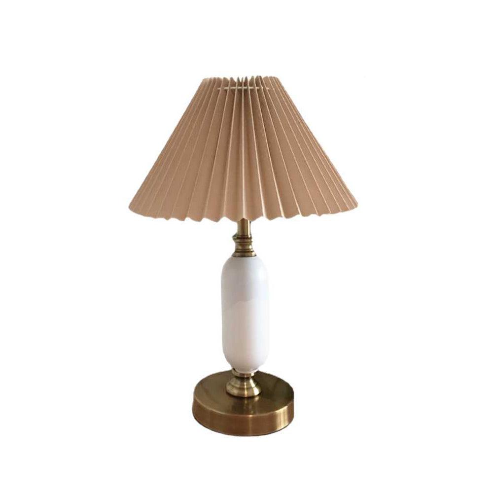 Lampe de Table Tissu Plissé