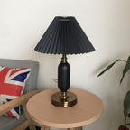 Lampe de Table Tissu Plissé