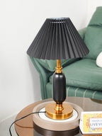 Lampe de Table Tissu Plissé
