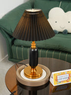 Lampe de Table Tissu Plissé