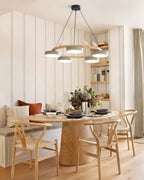 Lustre Bois Oiseau Rond – Design Naturel Scandinave, Sienna