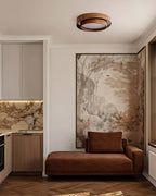 Plafonnier LED Bois Noyer