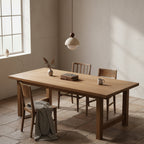 Suspension Bois Naturel Ronde – Design Japonais Épuré, Palermo