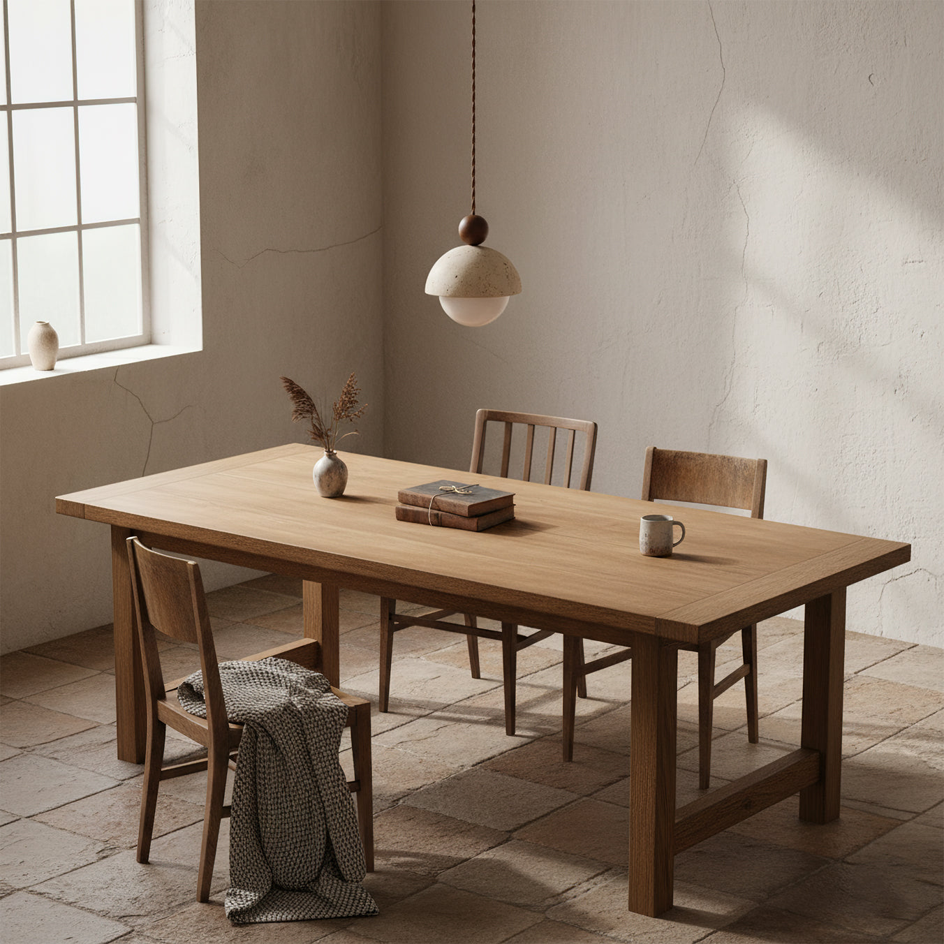 Suspension Bois Naturel Ronde – Design Japonais Épuré, Palermo