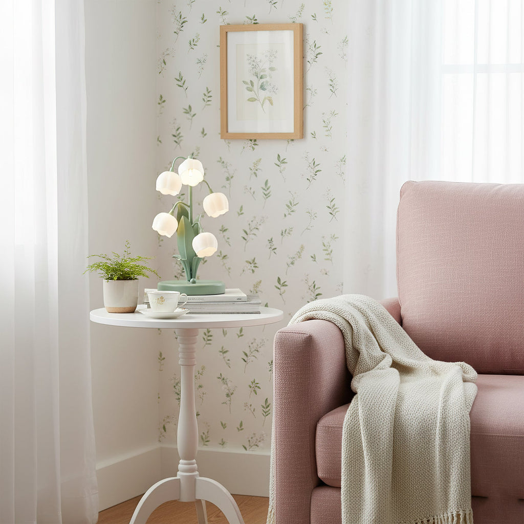 Lampe de Table Orchidée – Design Nature Élégant, Bell