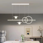 Structure geometrique en metal avec eclairage led integre