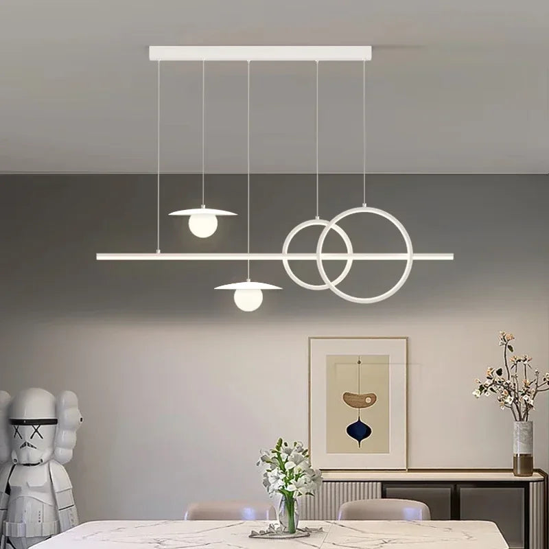 Structure geometrique en metal avec eclairage led integre