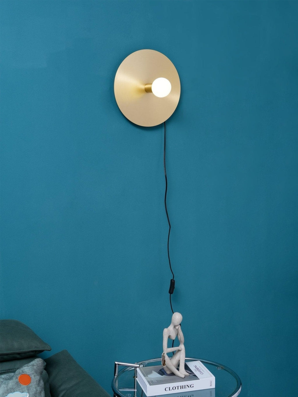 Applique Murale Disque Laiton Minimaliste