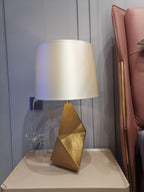 Lampe de Table Tissu Facetté