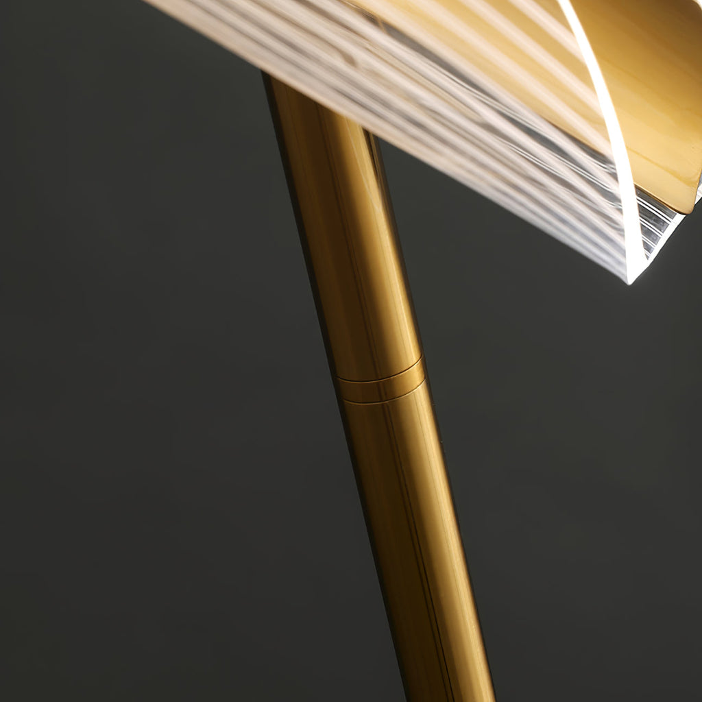 Lampadaire Vague Or & Blanc
