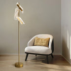 Lampadaire Vague Or & Blanc