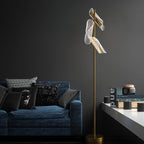 Lampadaire Vague Or & Blanc