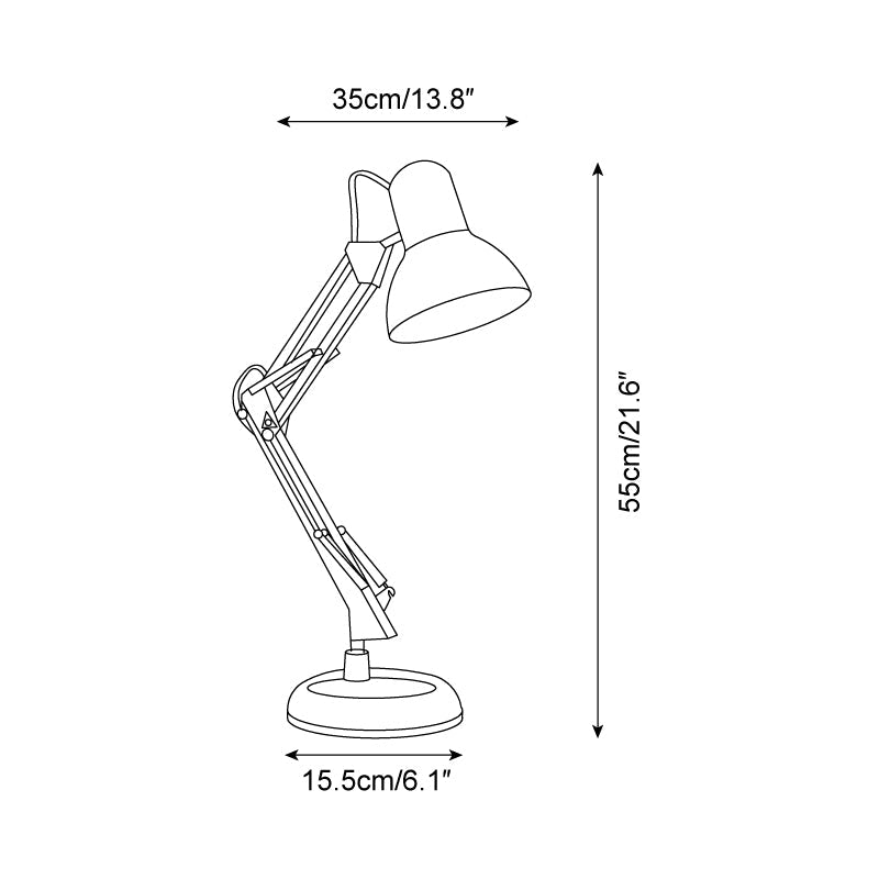 Lampe de Table Flexo Memphis - Guide des tailles