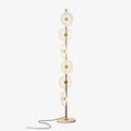 Lampadaire constellation multi-lumières métal doré acrylique blanc salon