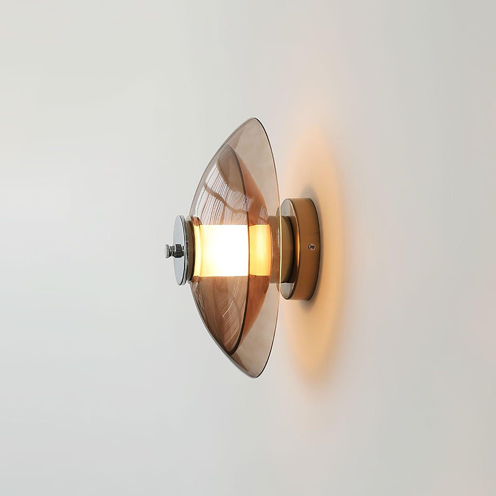 Applique Murale Disque Chrome Plug-in