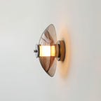 Applique Murale Disque Chrome Plug-in