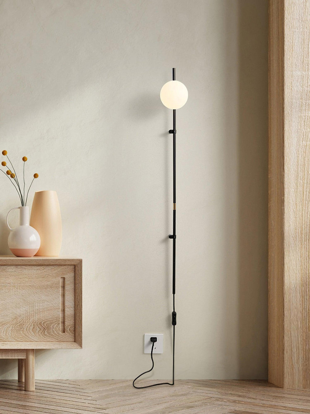 Applique Murale Verre Plug-in Minimaliste