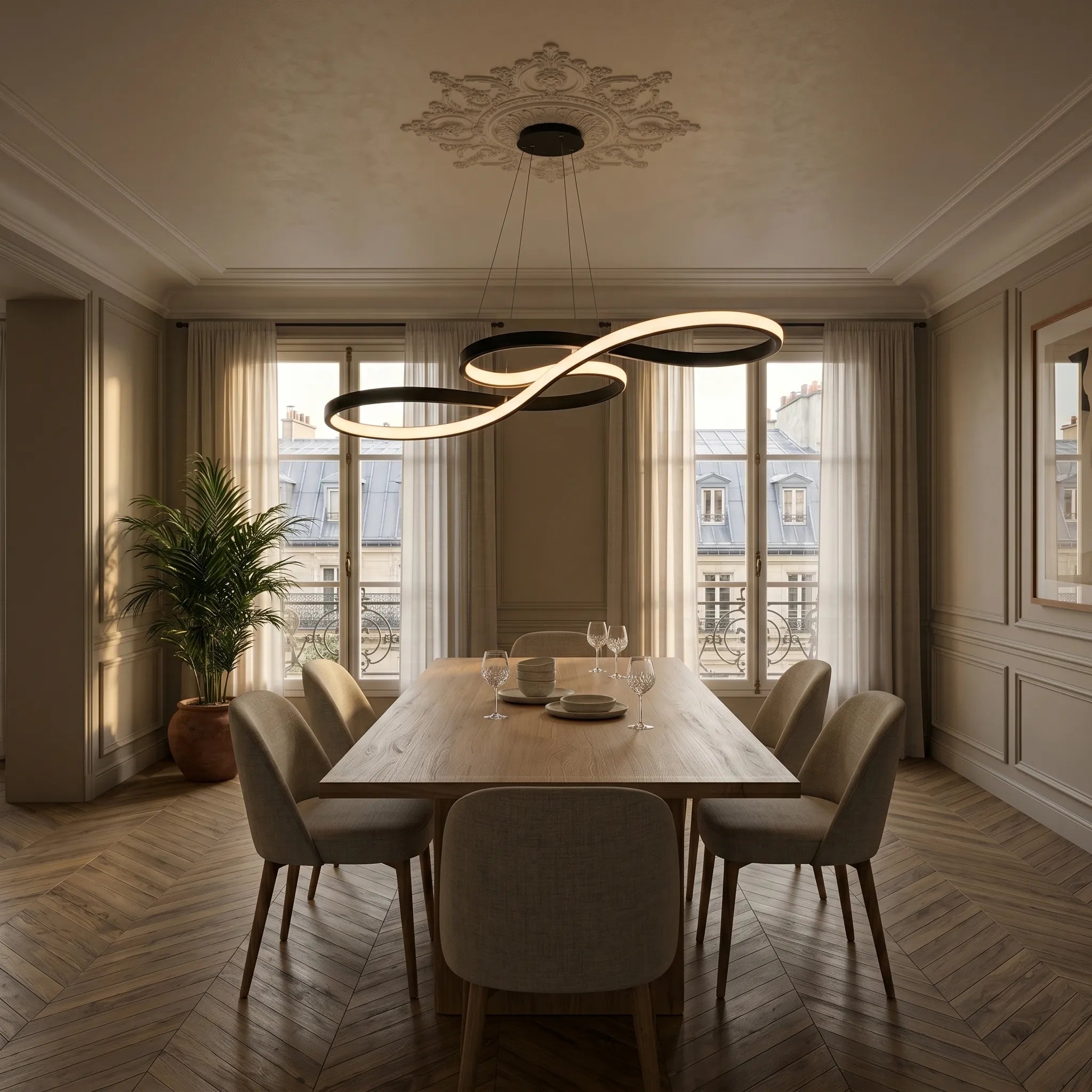 Lustre LED Aluminium Ajustable