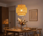 Lustre Rotin Naturel Boho