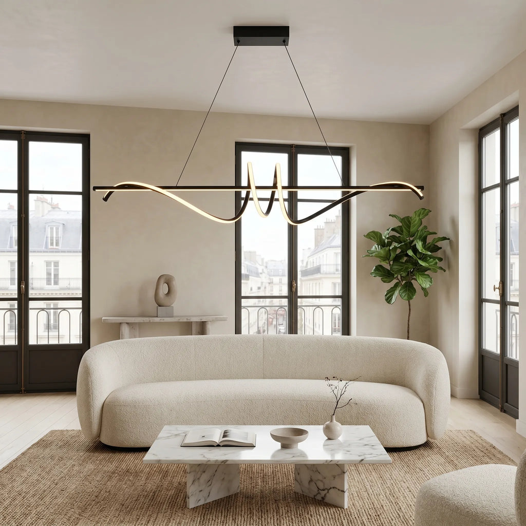 Lustre LED Ondulé Dimmable