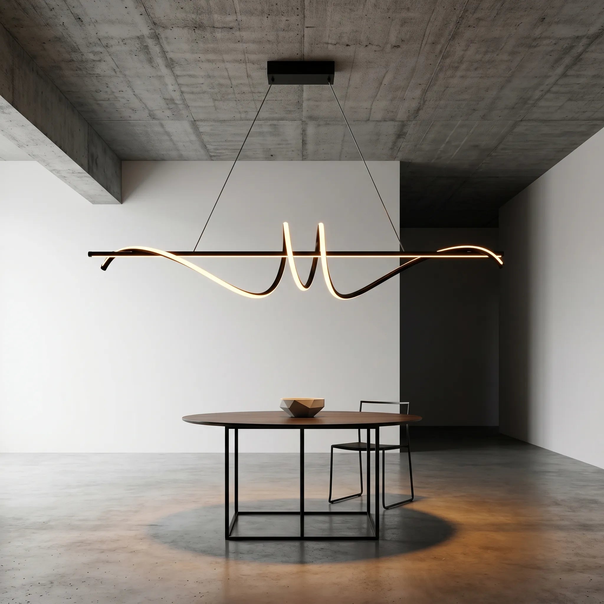 Lustre LED Ondulé Dimmable