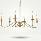 Lustre Vintage Noir Or – Suspension Classique Élégant Métal Salon