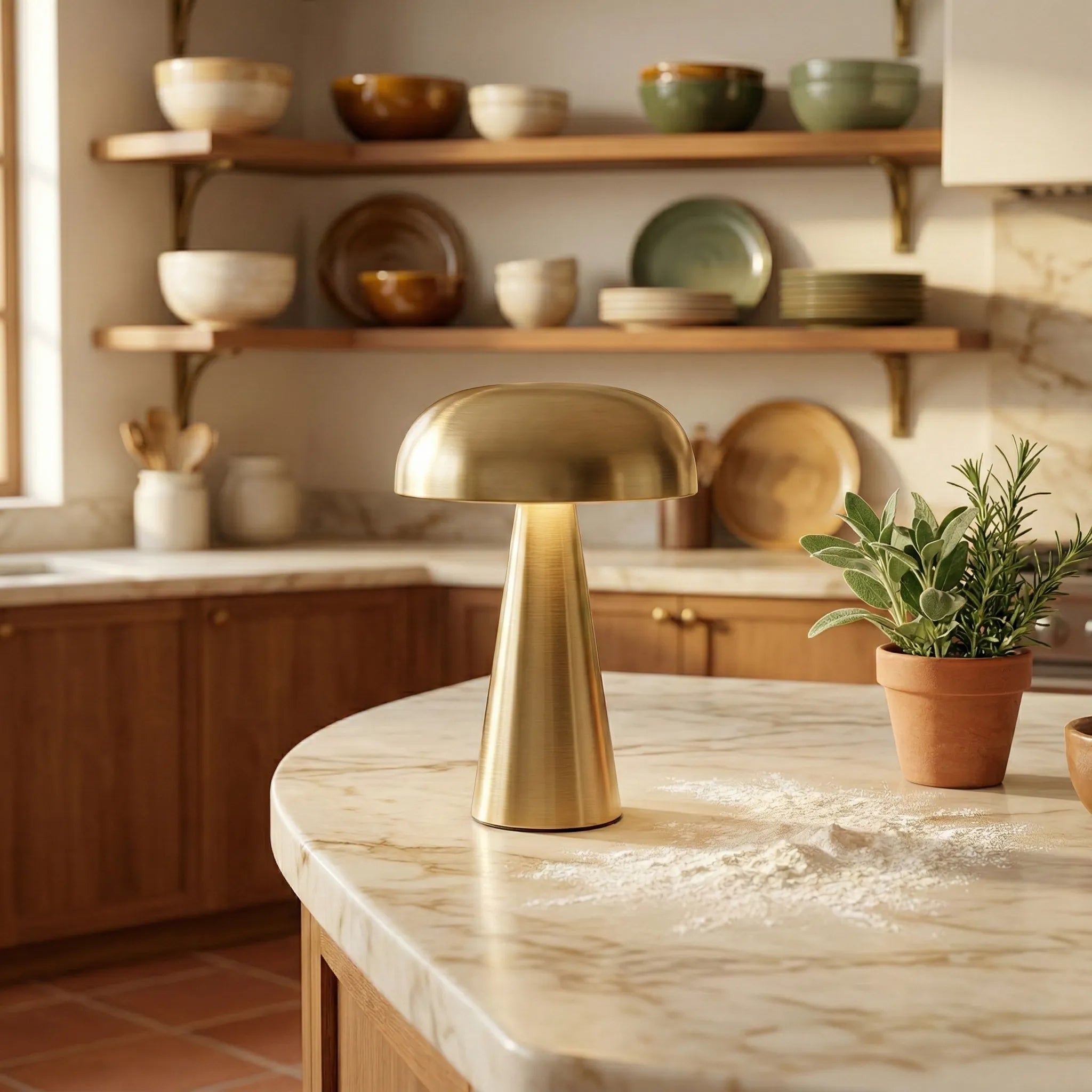 Lampe de Table Champignon Métal - Giro