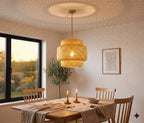 Lustre Rotin Naturel Boho