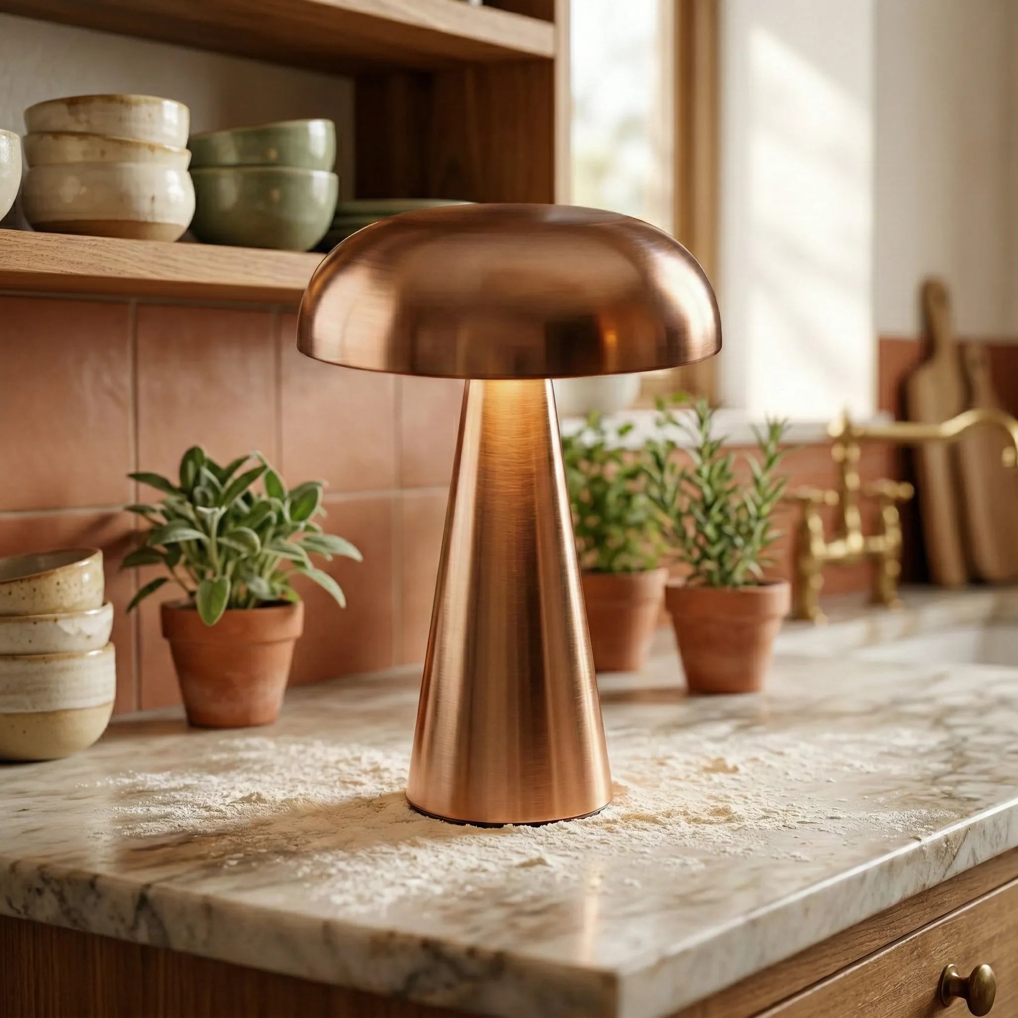 Lampe de Table Champignon Métal - Giro