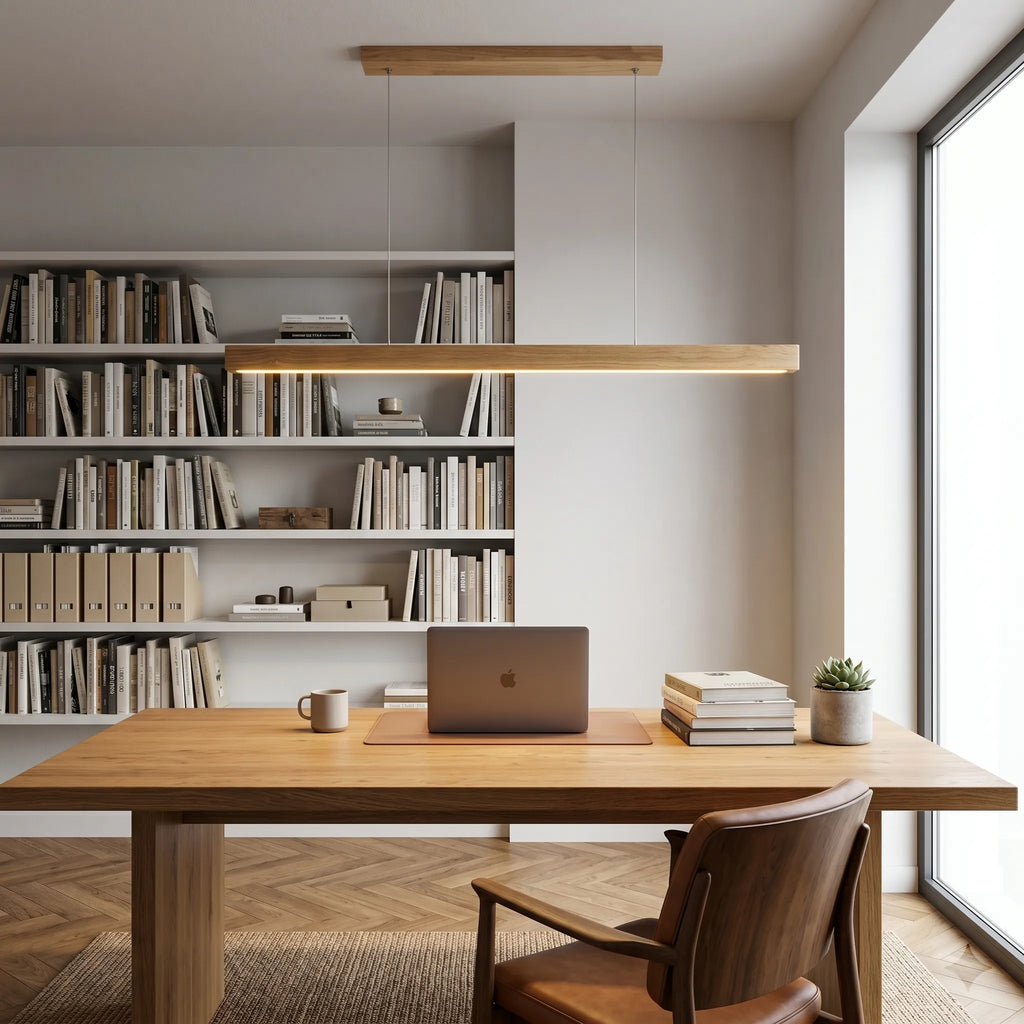 Suspension LED Bois Naturel