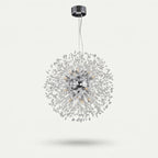Lustre LED Dandelion – Suspension Sculpturale Moderne Or Argent