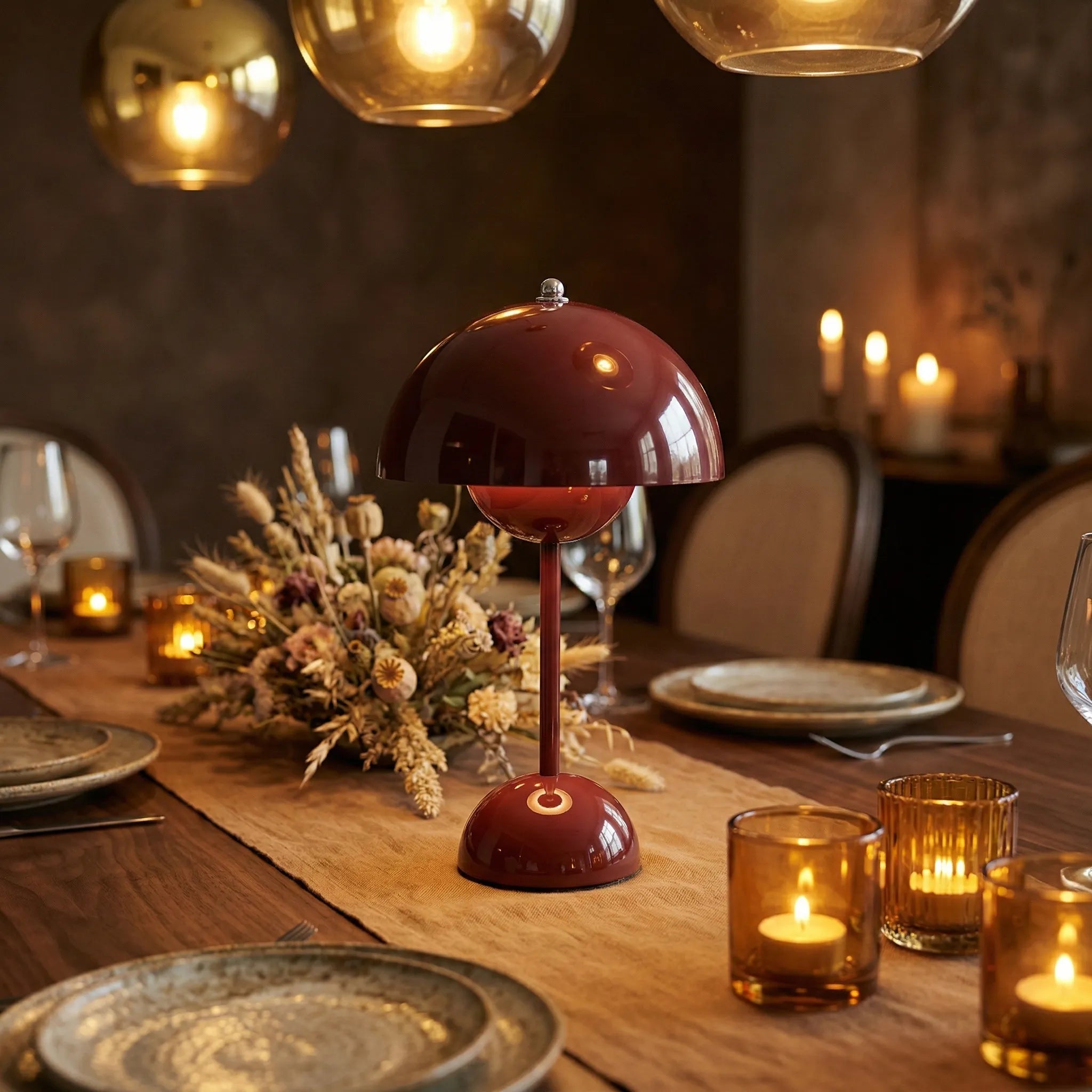 Lampe de Table Moderne et Sans Fil - Brûlée