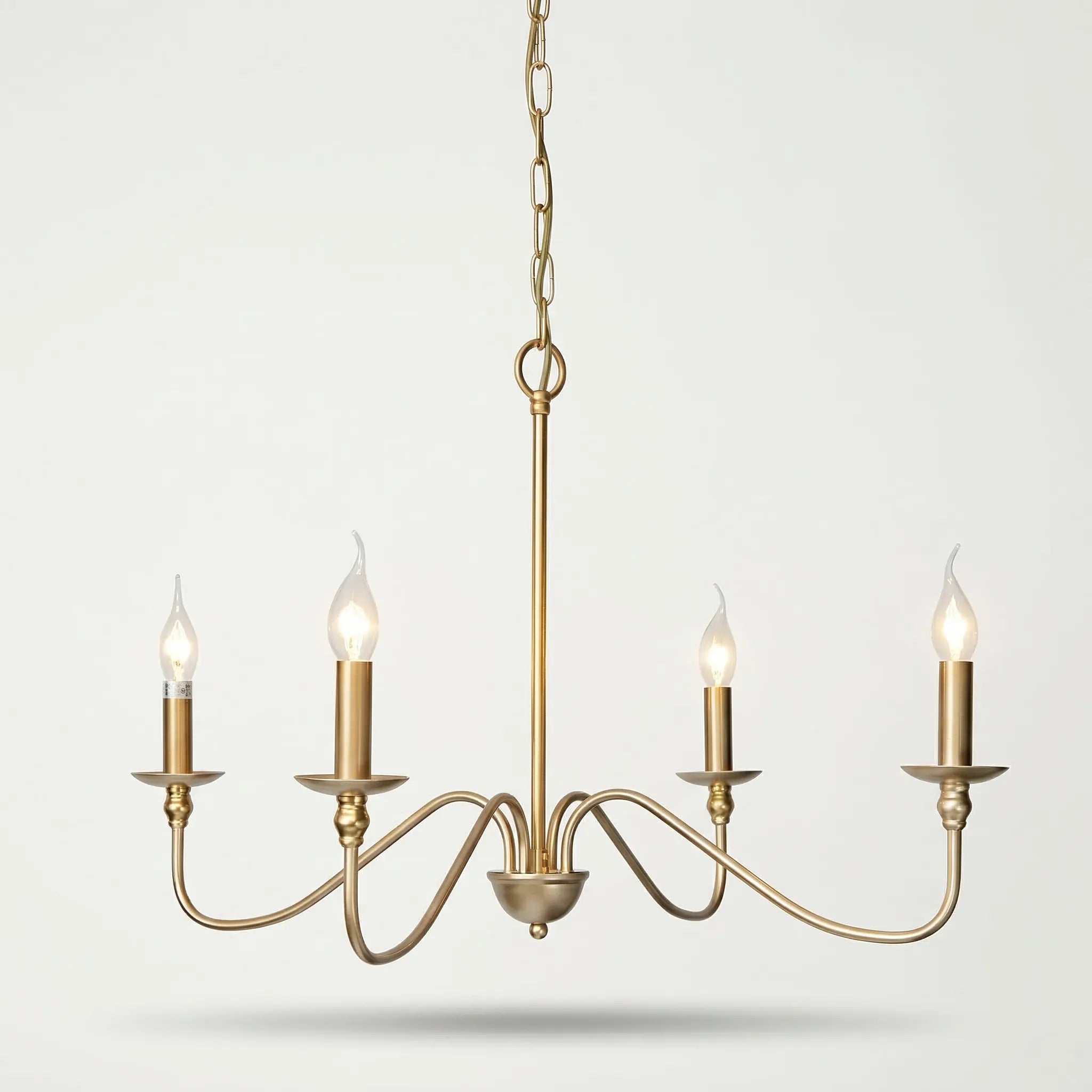 Lustre Vintage Noir Or – Suspension Classique Élégant Métal Salon