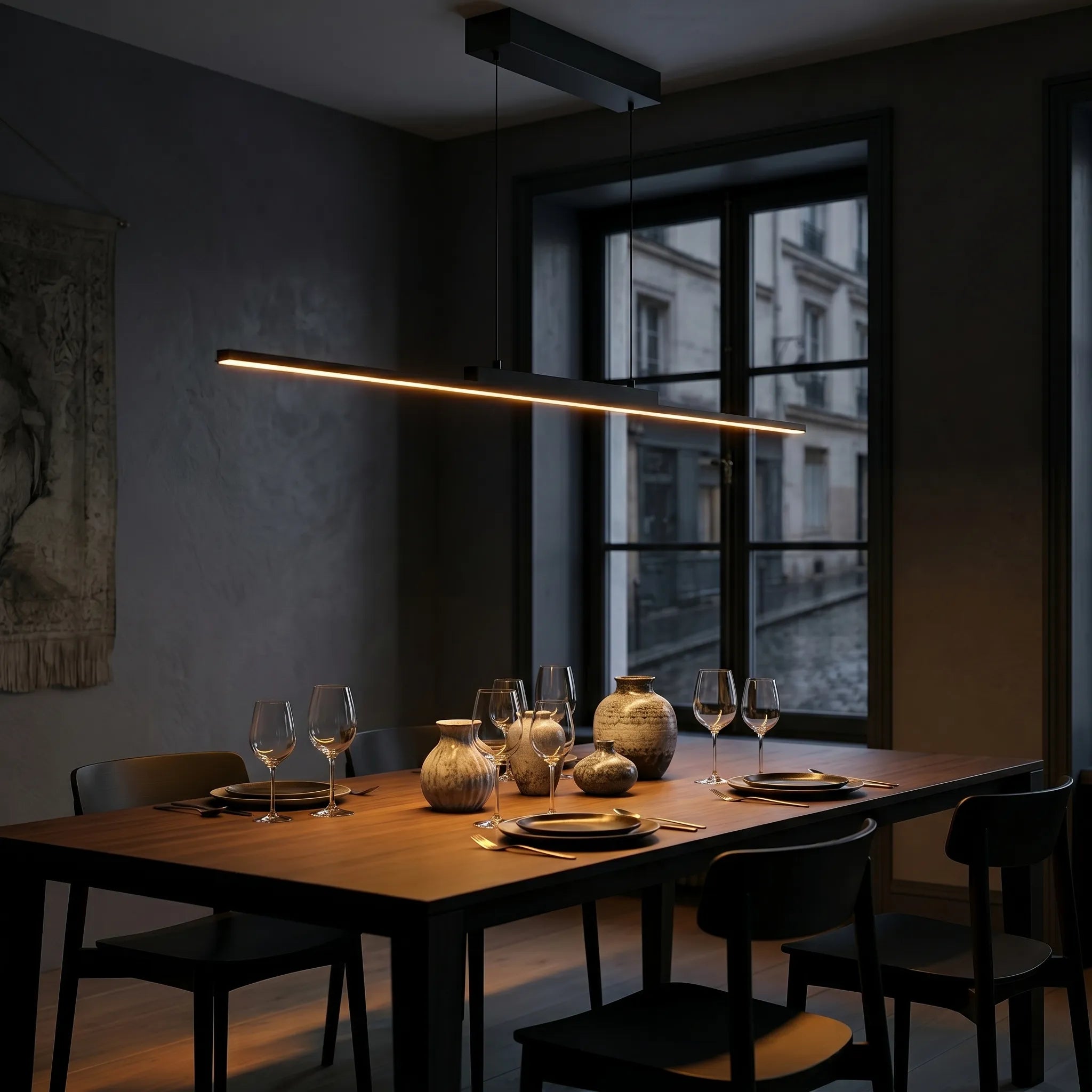 Suspension LED Linéaire Métal