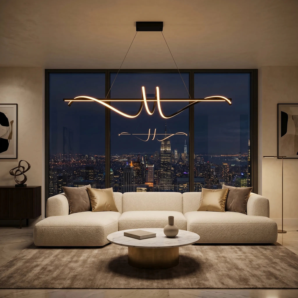 Lustre LED Ondulé Dimmable