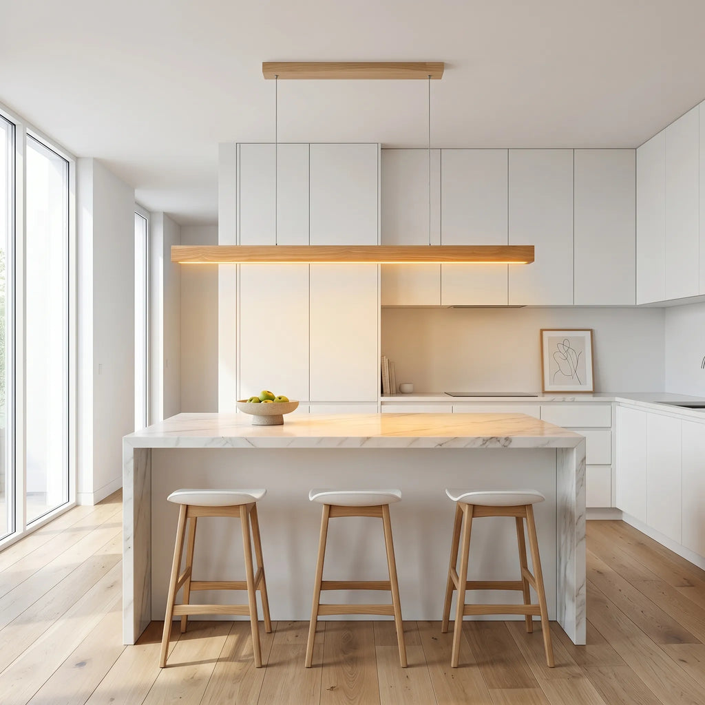 Suspension LED Bois Naturel