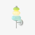 Applique Murale Verre Soufflé Multicolore Bohème