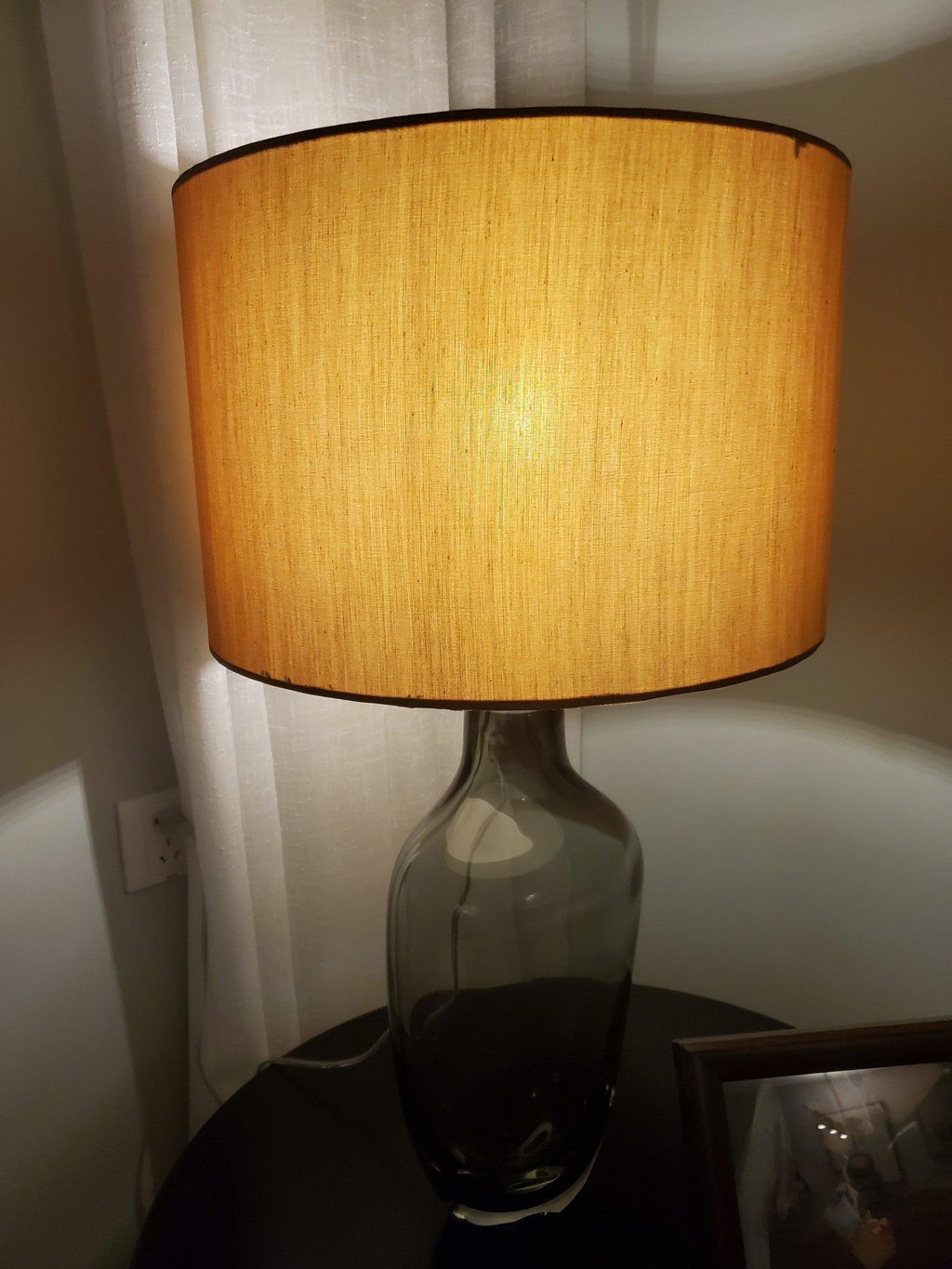 Lampe de Table Cristal & Tissu