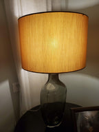Lampe de Table Cristal & Tissu