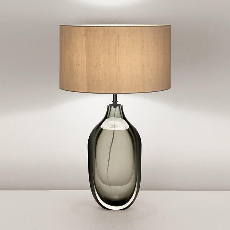 Lampe de Table Cristal & Tissu