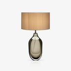 Lampe de Table Cristal & Tissu