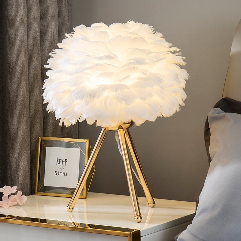 Lampe de Table Plume Fée