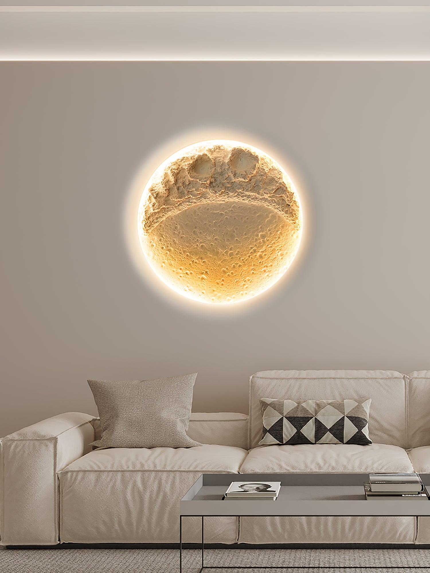 Applique Murale Plâtre Lune