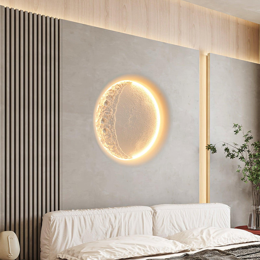 Applique Murale Plâtre Lune