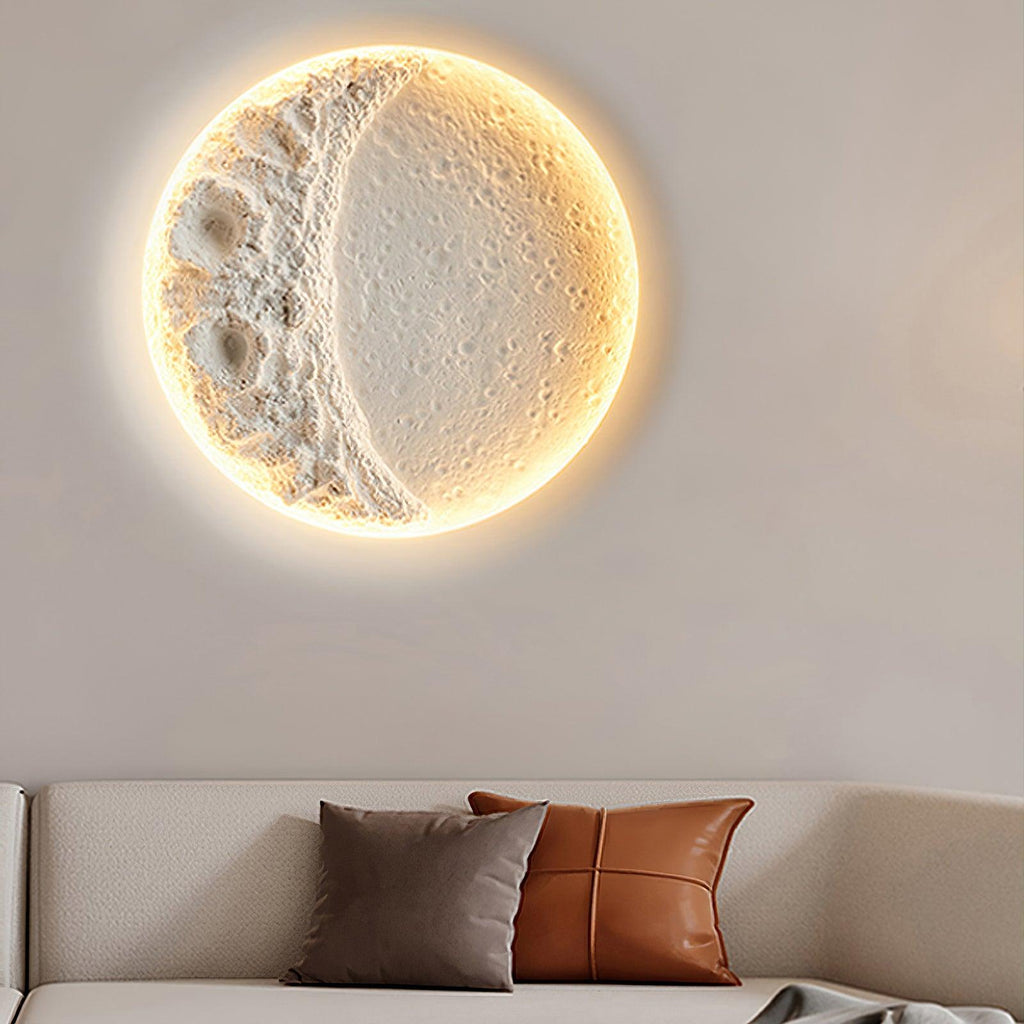 Applique Murale Plâtre Lune
