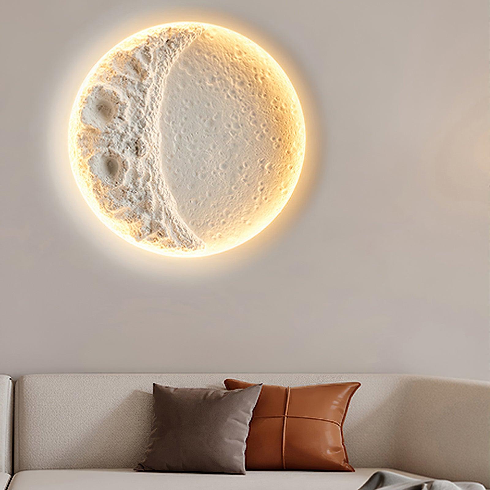 Applique Murale Plâtre Lune