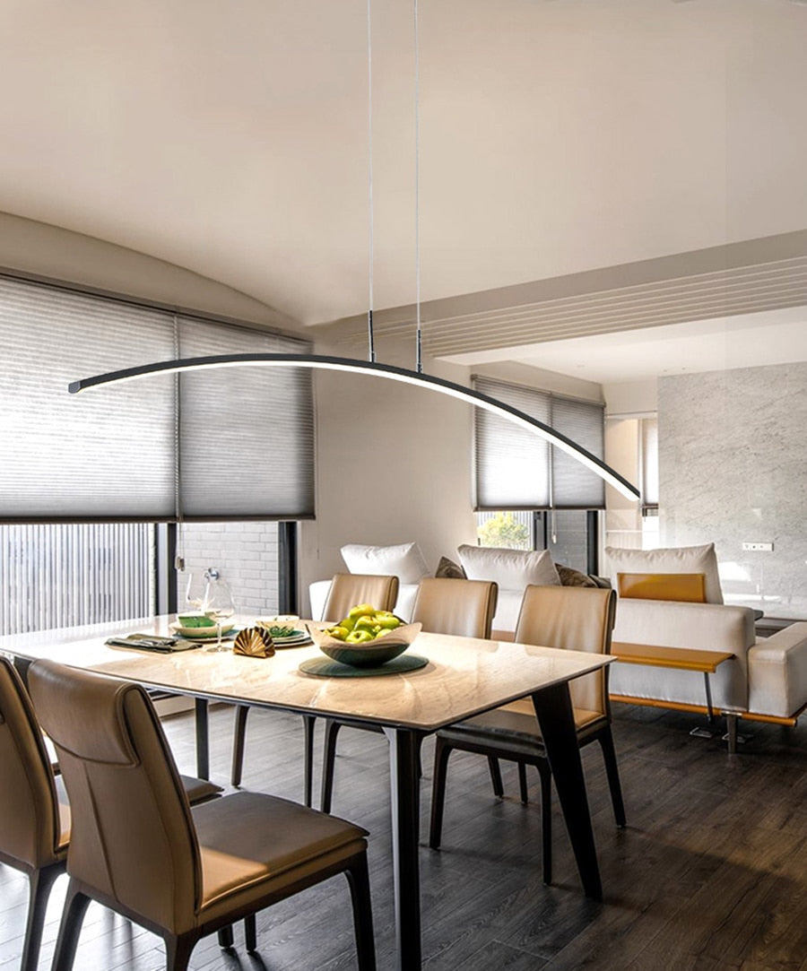Lustre LED Linéaire Moderne