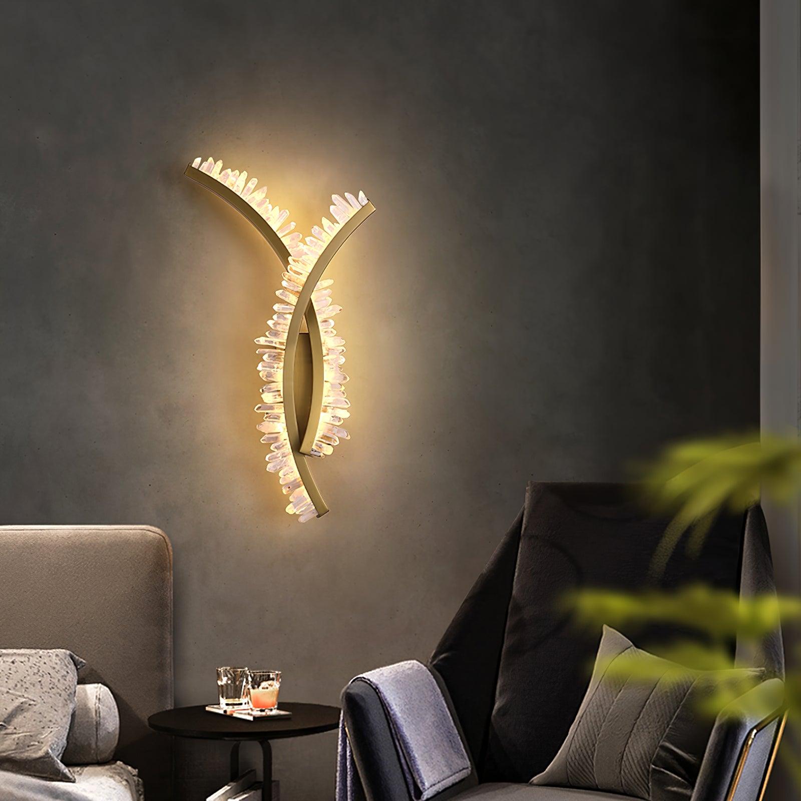 Applique Murale Cristal Acier