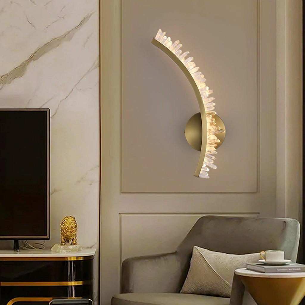 Applique Murale Cristal Acier